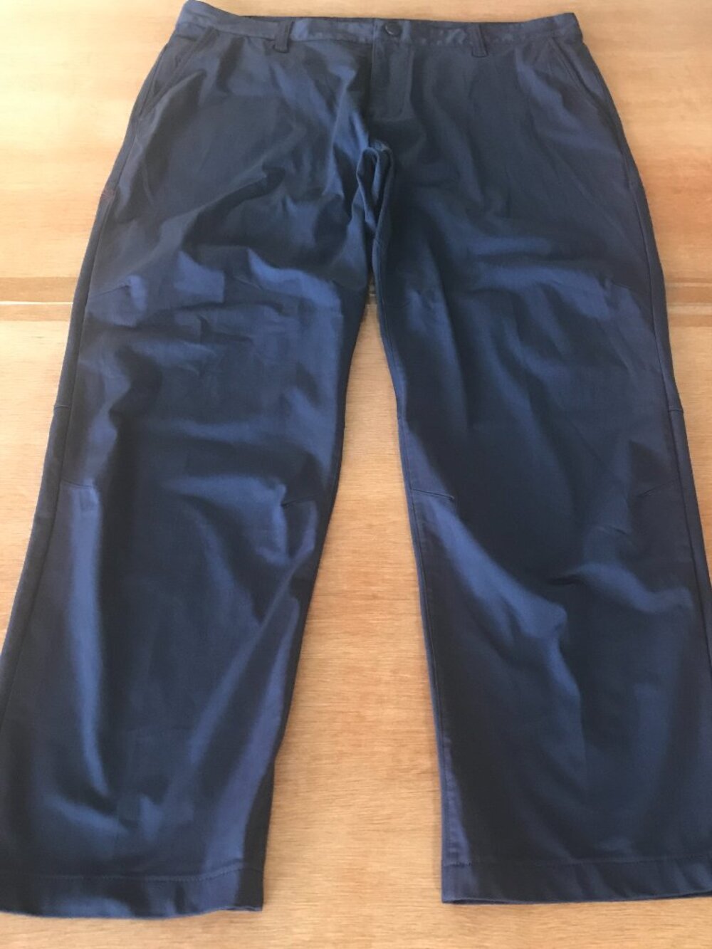 Rhone Commuter Classic Pants Men 34x26 Blue Mid Rise Zip Pocket Athleisure 20230